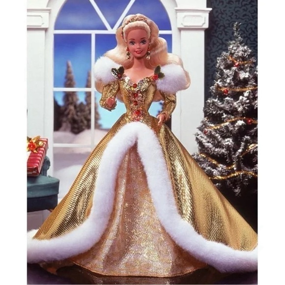 Barbie 1994 Holiday Happy Holidays RARE Vintage Doll Box Error Collectors Dream - Picture 1 of 11
